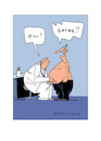 Cartoon: Dickbäuchiger Mann beim Arzt (small) by Butschkow tagged arzt,patient,bier