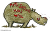 Cartoon: Rhino meets man (small) by Frits Ahlefeldt tagged animal,rhino,horn,wildlife,nature,environment,species,global,extinction,funny,hikingartist