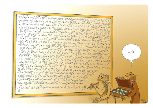 Cartoon: corruption (medium) by yukselcan tagged mathematics,bribe,corruption,science,mafia,university,school,learning,education