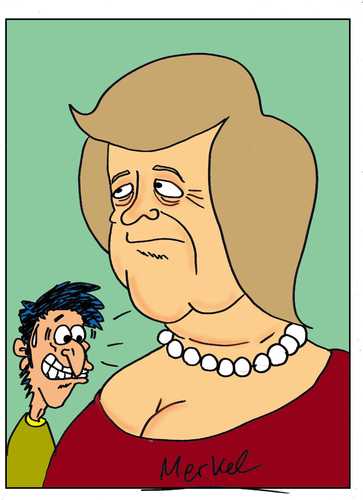 Cartoon: merkel (medium) by kader altunova tagged merkel