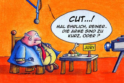 Cartoon: Calmund (medium) by Jupp tagged calmund,reiner,rainer,henssler,tv,essen,kochen