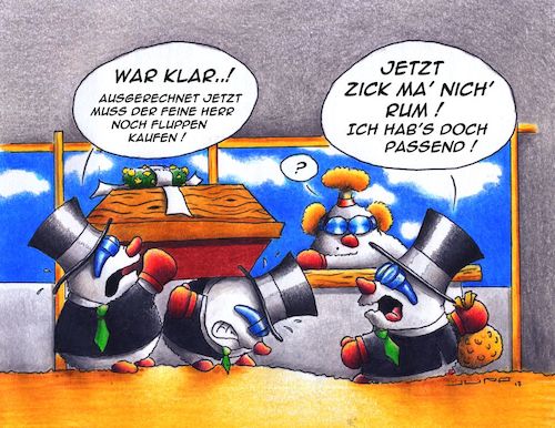 Cartoon: Kippenkauf (medium) by Jupp tagged cartoon,jupp,maulwurf,sarg,zigaretten,kippen