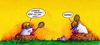 Cartoon: Maulwurf beim Federball (small) by Jupp tagged maulwurf mole federball badminton jupp cartoon