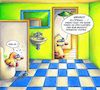 Cartoon: Schlechtes Vorbild (small) by Jupp tagged cartoon,maulwurf,mole,klo,toilette