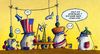 Cartoon: Wir spielen uns die Welt (small) by Jupp tagged maulwurf mole politik politics jupp cartoon