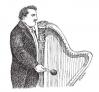 Cartoon: Harp (small) by Jiri Sliva tagged music harp