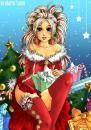 Cartoon: Merry XMas (small) by Marie Sann tagged christmas,xmas,woman,girl,sexy,winter