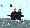 Cartoon: submarine conversation (small) by pilot tagged submarine navy ship boat pilot pilotage sea