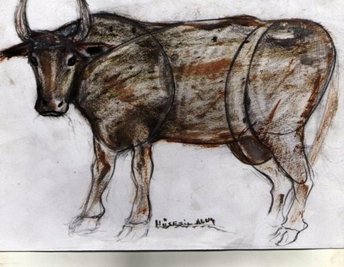Cartoon: Drawing of a cow (medium) by huseyinaluc tagged cow,of,drawing