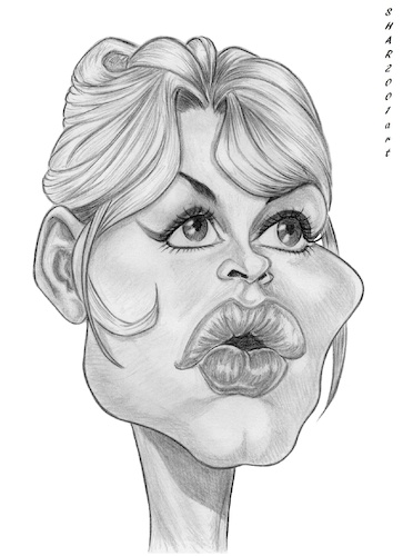 Cartoon: Brigitte Bardot (medium) by shar2001 tagged caricature,brigitte,bardot