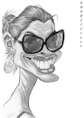 Cartoon: Anne Hathaway (small) by shar2001 tagged caricature anne hathaway actress usa
