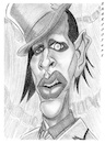 Cartoon: Marilyn Manson (small) by shar2001 tagged caricature,marylin,manson