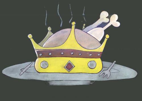 Cartoon: Crown and Chicken (medium) by nikooray tagged crown,chicken