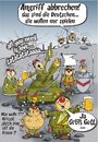 Cartoon: Deutschland spielt (small) by BARHOCKER tagged deutschland,krieg
