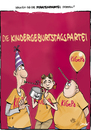 Cartoon: Die Kindergeburtstagspartei (small) by andre sedlaczek tagged piratenpartei,demokratie,wahlen,parteien,spd,cdu,die,grünen