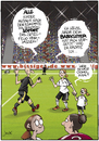 Cartoon: Eskorte (small) by andre sedlaczek tagged frauenfussball wm