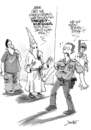 Cartoon: Freizeit Ku-Klux-Klanerianer (small) by andre sedlaczek tagged kkk,ku,klux,klan,polizei,nsu,rechts,nazi