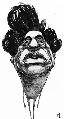 Cartoon: Alberto Giacometti (medium) by Mattia Massolini tagged caricature,alberto,giacometti,mattia,massolini