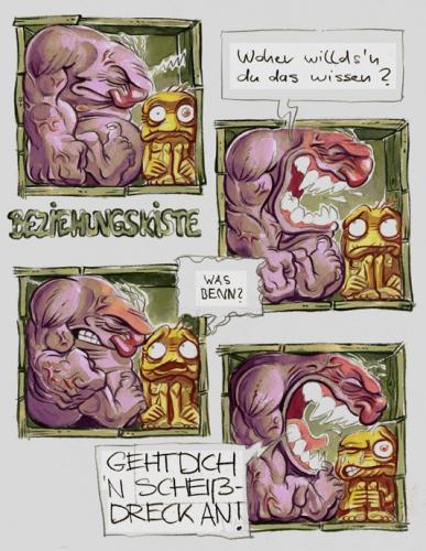 Cartoon: Beziehungskiste (medium) by Torkel tagged hgjhg