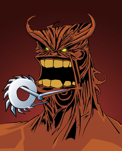 Cartoon: Razor Head (medium) by Playa from the Hymalaya tagged evil,böse,devil,teufel