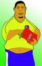 Cartoon: Ronald MC Donaldo (small) by Playa from the Hymalaya tagged soccer ronaldo sport fat eat brazil
