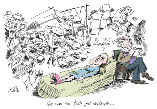 Cartoon: Bettina Wulff (medium) by Stuttmann tagged bettina,wulff,buch