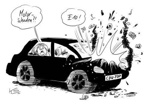 Cartoon: E10 (medium) by Stuttmann tagged e10,e10,benzin,schnecke,sprit,tankstelle
