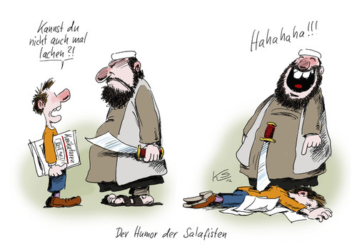 Cartoon: Humor (medium) by Stuttmann tagged karikaturen,mohammedkarikaturen,mohammedvideo,schmähvideo,islam