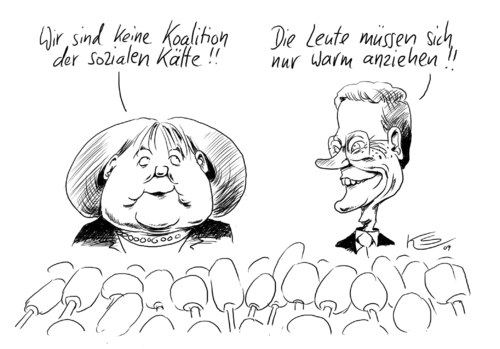 Cartoon: Kälte (medium) by Stuttmann tagged schwarzgelb,koalition,cdu,fdp,merkel,westerwelle,soziale,kälte,schwarzgelb,koalition,cdu,fdp,angela merkel,guido westerwelle,soziale kälte,angela,merkel,guido,westerwelle,soziale,kälte