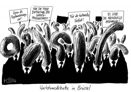 Cartoon: Krümmung (medium) by Stuttmann tagged gurken,krümmung,eu,normen,brüssel,wachstum,konjunktur,brüssel,gurken,gurke,wachstum,eu,europa,normen,konjunktur,wirtschaft,rezession,krümmung,wachstumsdebatte