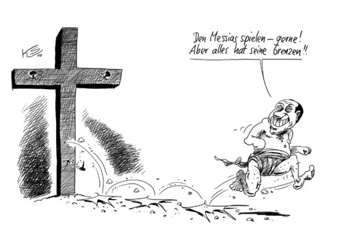Cartoon: Messias (medium) by Stuttmann tagged berlusconi,messias,italien,silvio berlusconi,italien,silvio,berlusconi,kreuz,jesus,messias