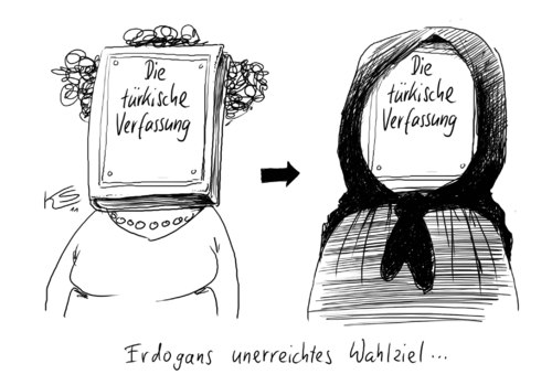 Cartoon: Wahlziel (medium) by Stuttmann tagged wahlen,wahl,ziele,wahlen,wahl,ziele,verfassung,erdogan,türkei