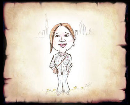 Cartoon: Caricature of a Filipina friend (medium) by remyfrancis tagged caricature,lady,woman,girl,las,beauty,pretty,friendly,chirpy,friend,pal
