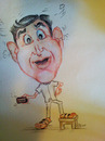 Cartoon: Caricature - I Am Boss (small) by remyfrancis tagged caricature,watercolours,practical,joke