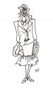 Cartoon: Fashion Design Drawing (small) by remyfrancis tagged lady model fashion design drawing sketch woman scribble