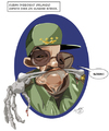 Cartoon: Raul Castro (small) by Toni DAgostinho tagged charge