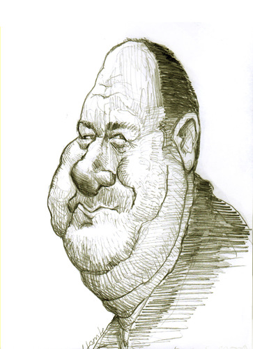Cartoon: James Gandolfini (medium) by horate tagged television