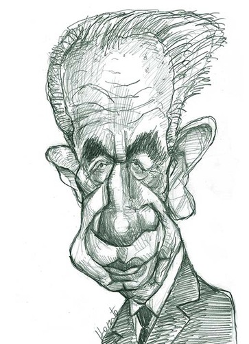 Cartoon: Shimon Peres (medium) by horate tagged israel