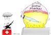 Cartoon: david goliath wirtschaft busines (small) by martin guhl tagged david,goliath,wirtschaft,business,geld,schweiz,global,market,politik