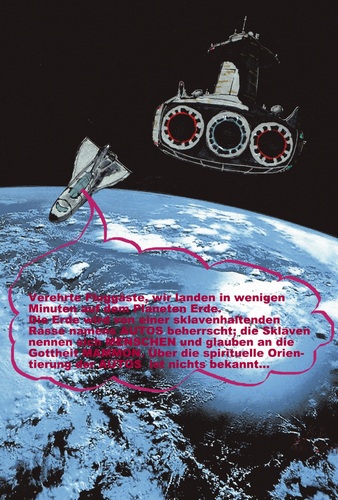 Cartoon: Weltraumtouristen space tourists (medium) by tobelix tagged other,ander,sight,sicht,earth,erde,tourists,space,touristen,weltraum