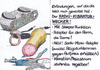 Cartoon: nötige Erfindungen... (small) by tobelix tagged erfindung,notwendig,radio,vibrator,wecker,tobelix