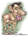 Cartoon: I need to work on my legs..... (small) by subwaysurfer tagged caricature,cartoon,exercise,bodybuilder,weight,lifter