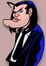 Cartoon: Vincent From Pulp Fiction (small) by subwaysurfer tagged pulp fiction cartoon caricature john travolta vincent subwaysurfer
