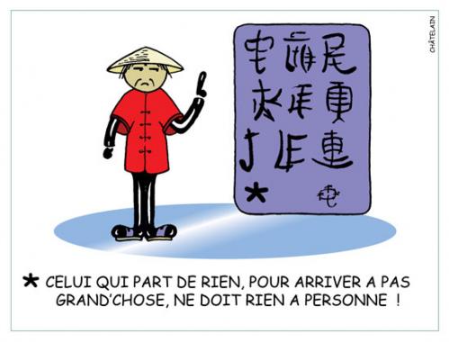 Cartoon: CHINOISERIE (medium) by chatelain tagged humour,chinoiserie,