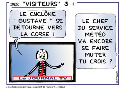 Cartoon: Des VISITEURS 3 (medium) by chatelain tagged humour,clavier,visiteurs