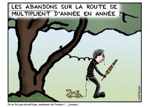 Cartoon: La route des vacances (medium) by chatelain tagged route,vacances