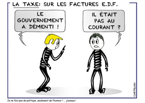 Cartoon: Les taxes (medium) by chatelain tagged humour,taxes