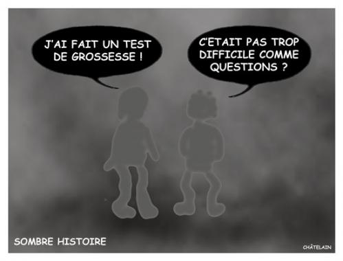 Cartoon: SOMBRE HISTOIRE (medium) by chatelain tagged sombre,histoire,patarsort,humour,blague,