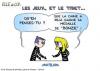 Cartoon: LES JEUX et (small) by chatelain tagged humour,tibet,jeux,patarsort,