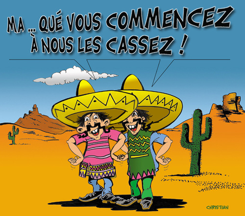 Cartoon: CRISE FRANCO-MEXICAINE (medium) by CHRISTIAN tagged cassez,florence,mexique
